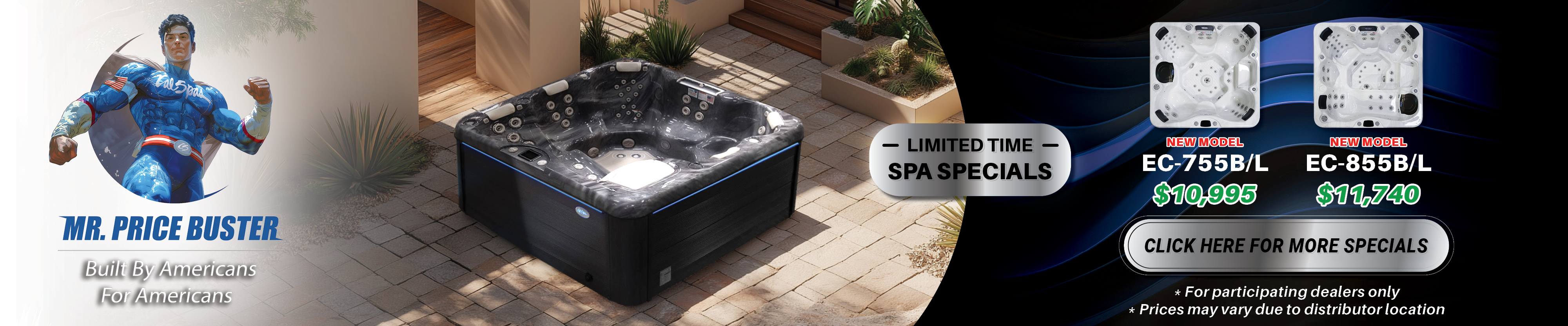 Calspas hot tub being used in a family setting - Joplin